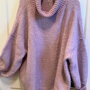 Free People Cozy Lavender Turtleneck Sweater NWOT
